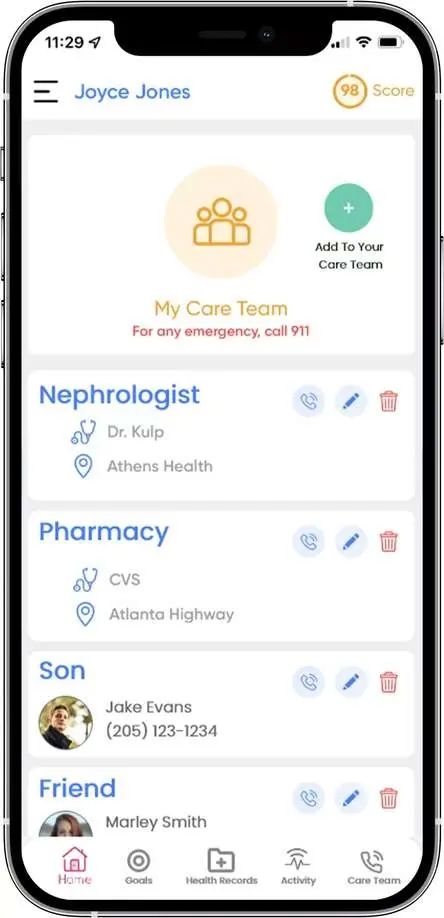 Patient Portal (Mobile App) screen 2