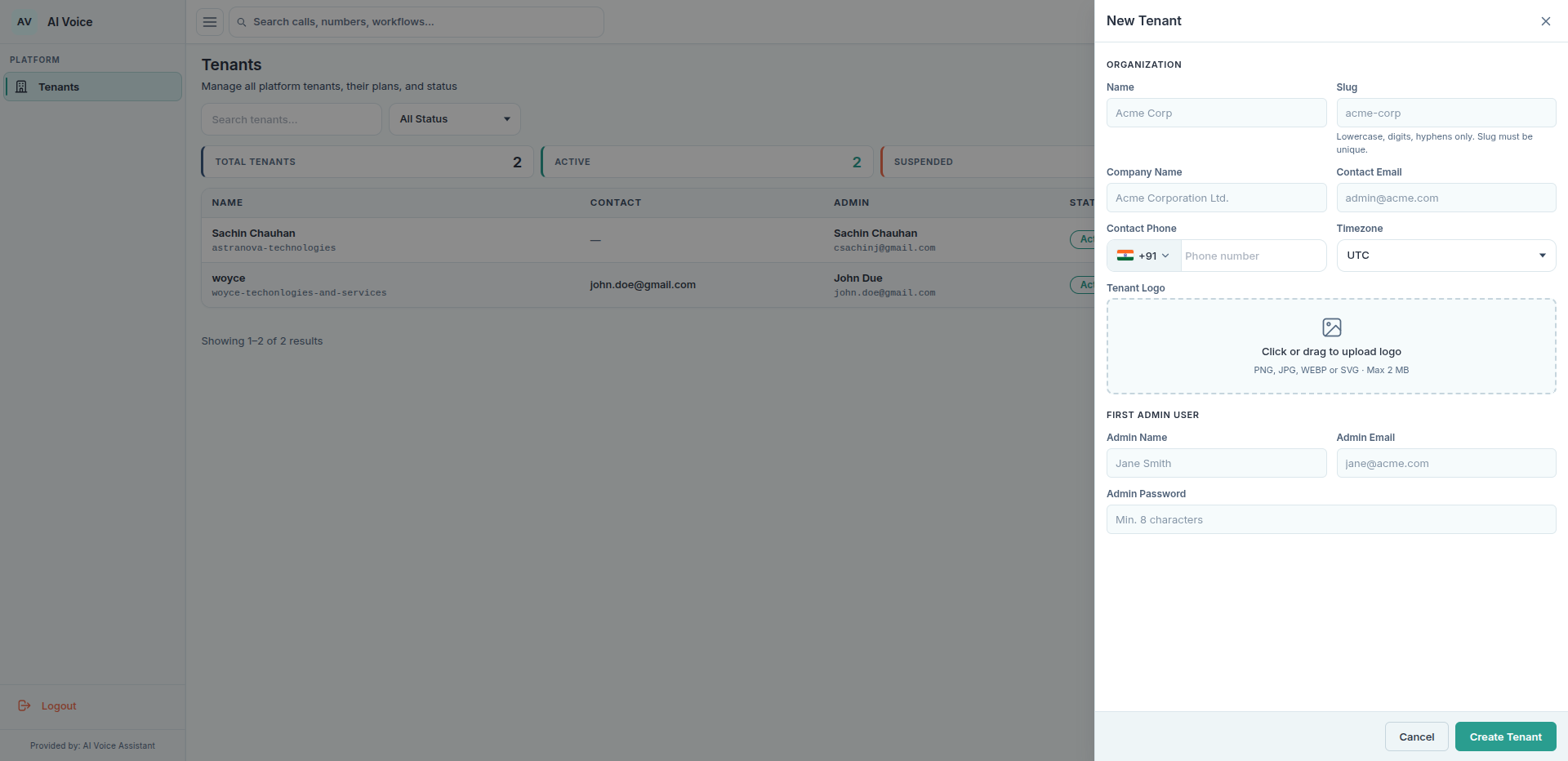AI Voice Center – 2