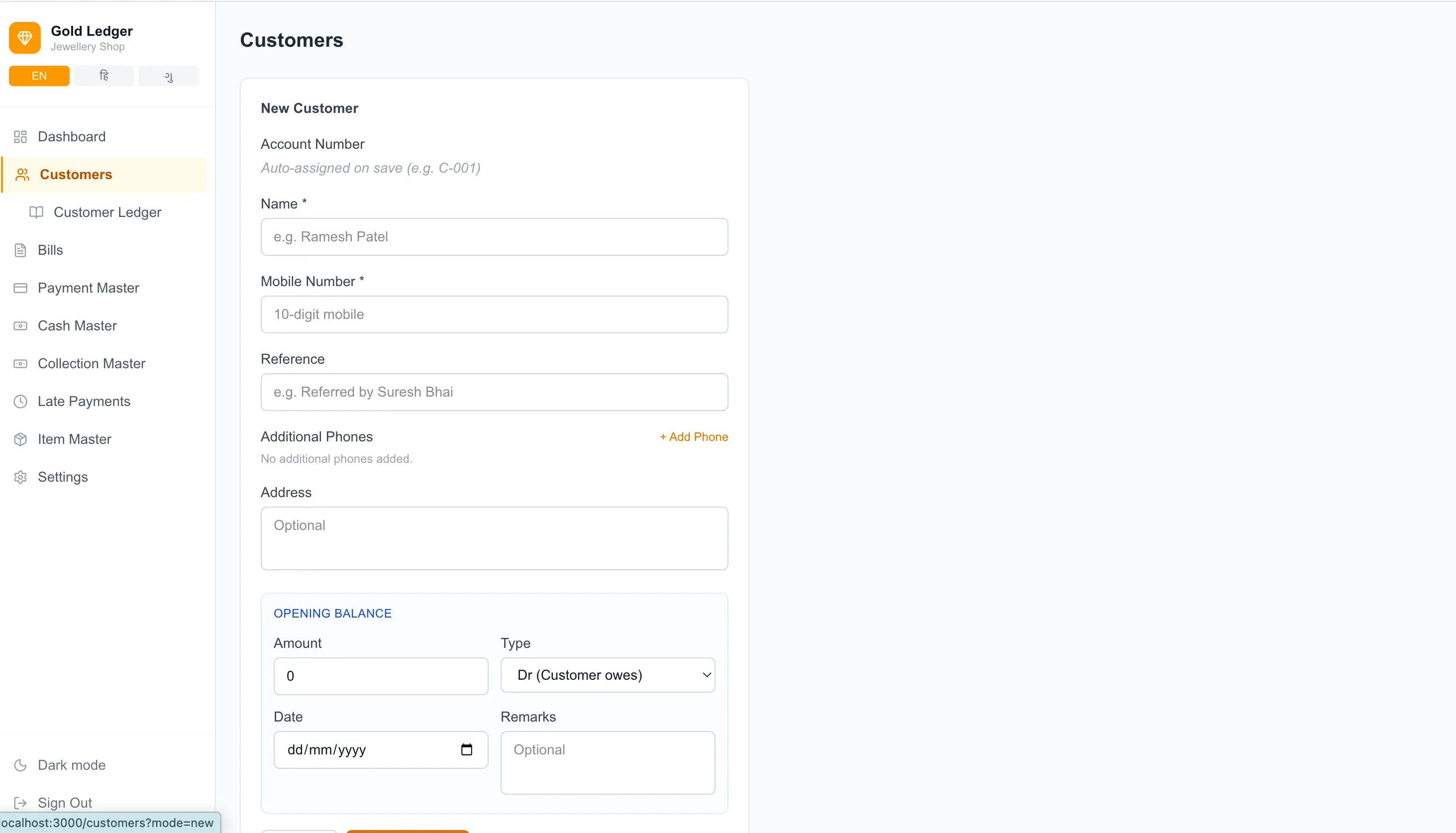 Gold Dashboard – 4