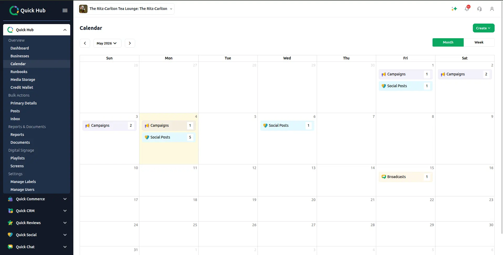 Unified Calendar