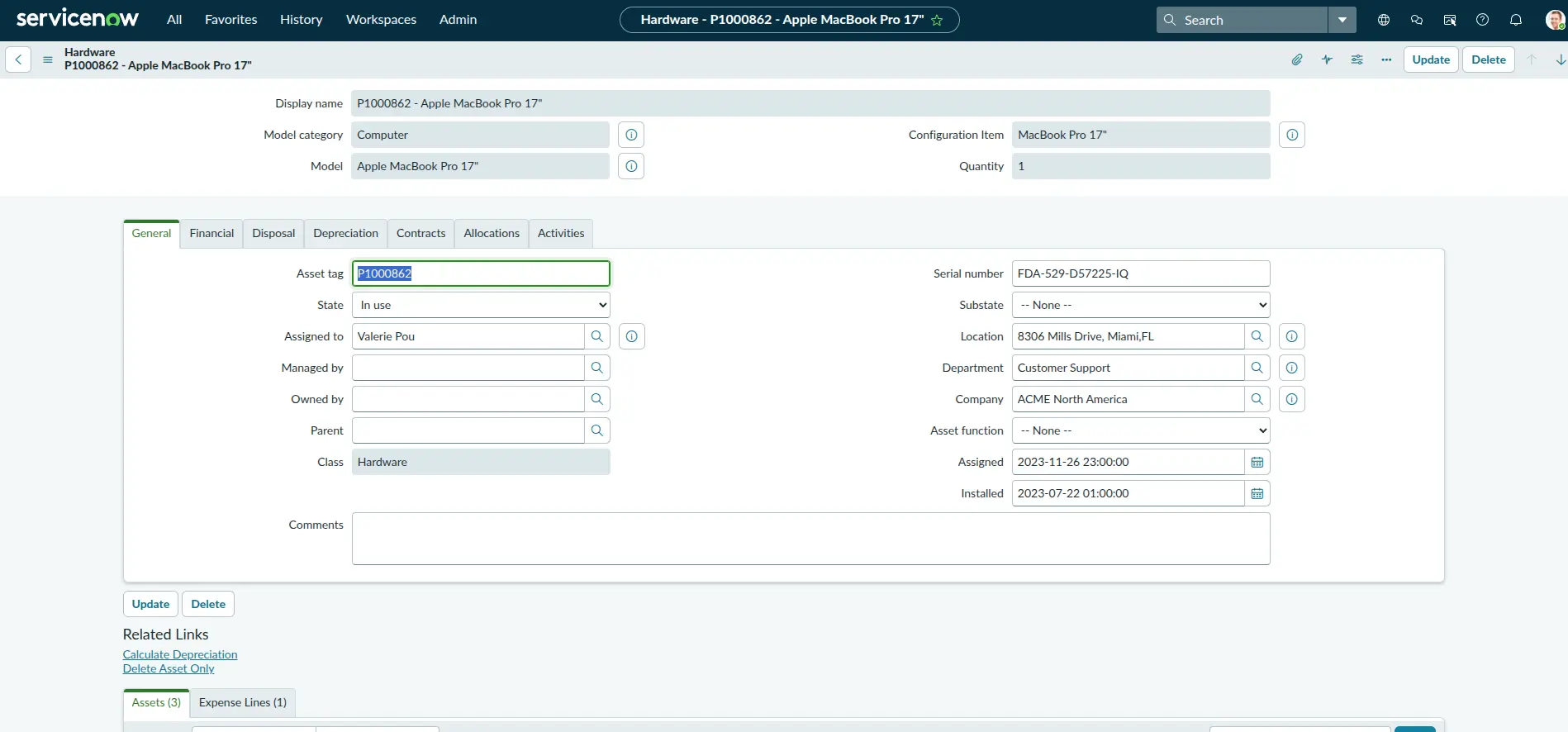 ServiceNow Dashboard – 4